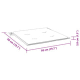 Garden Chair Cushions 2 pcs Taupe 50x50x4 cm Oxford Fabric - Extra Image