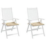 Garden Chair Cushions 2 pcs Beige 50x50x4 cm Oxford Fabric