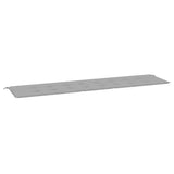 Garden Bench Cushion Grey 200x50x3 cm Oxford Fabric
