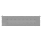 Garden Bench Cushion Grey 200x50x3 cm Oxford Fabric
