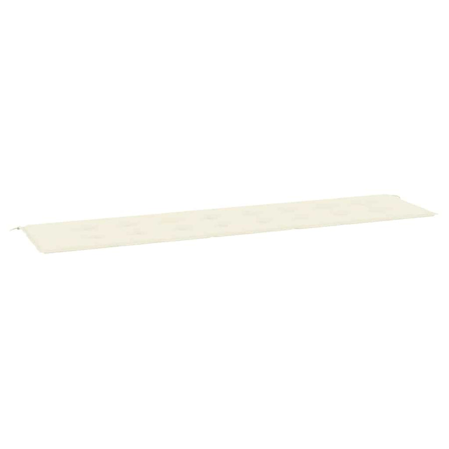 Garden Bench Cushion Cream 200x50x3 cm Oxford Fabric