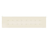 Garden Bench Cushion Cream 200x50x3 cm Oxford Fabric