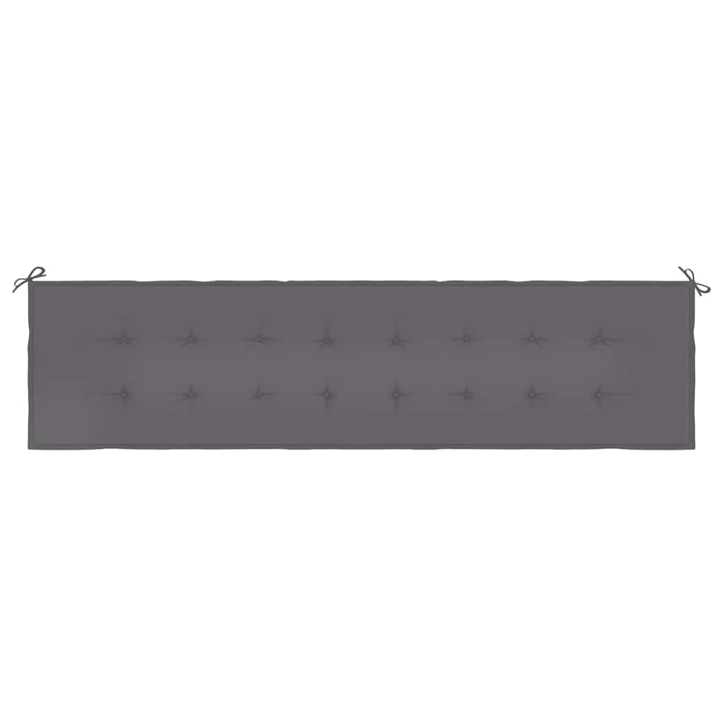 Garden Bench Cushion Anthracite 200x50x3 cm Oxford Fabric