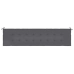 Garden Bench Cushion Anthracite 200x50x3 cm Oxford Fabric