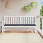 Garden Bench Cushion Anthracite 200x50x3 cm Oxford Fabric