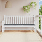 Garden Bench Cushion Black 200x50x3 cm Oxford Fabric