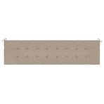 Garden Bench Cushion Taupe 200x50x3 cm Oxford Fabric