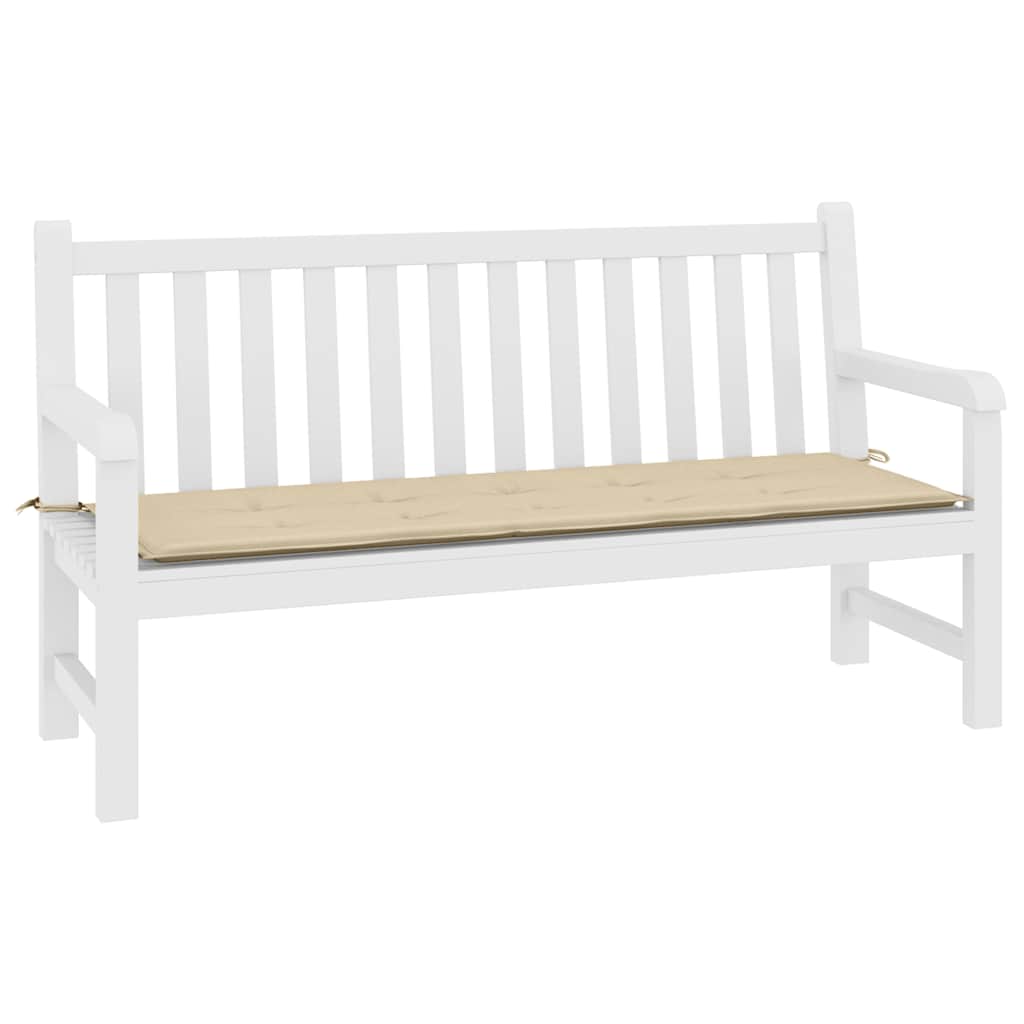 Garden Bench Cushion Beige 200x50x3 cm Oxford Fabric