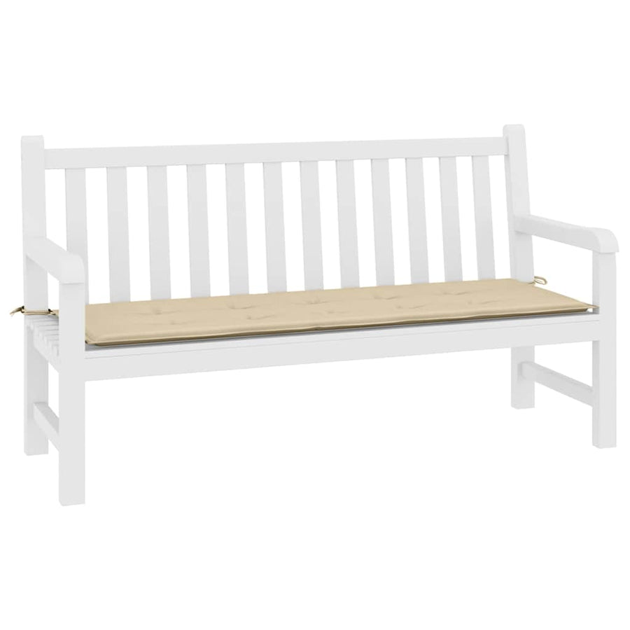 Garden Bench Cushion Beige 200x50x3 cm Oxford Fabric