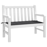 Garden Bench Cushion Black 100x50x3 cm Oxford Fabric - Side View