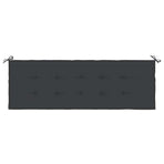 Garden Bench Cushion Black 150x50x3 cm Oxford Fabric