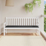 Garden Bench Cushion Black 180x50x4 cm Oxford Fabric