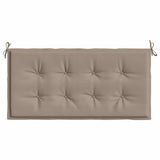 Garden Bench Cushion Taupe 100x50x3 cm Oxford Fabric