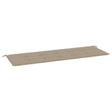 Garden Bench Cushion Taupe 150x50x3 cm Oxford Fabric