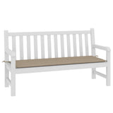 Garden Bench Cushion Taupe 150x50x3 cm Oxford Fabric