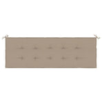 Garden Bench Cushion Taupe 150x50x3 cm Oxford Fabric