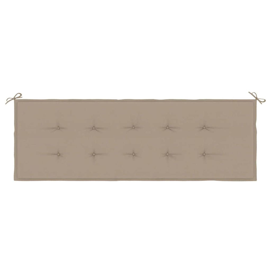 Garden Bench Cushion Taupe 150x50x3 cm Oxford Fabric