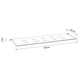 Garden Bench Cushion Taupe 150x50x3 cm Oxford Fabric