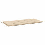 Garden Bench Cushion Beige 100x50x3 cm Oxford Fabric