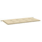 Garden Bench Cushion Beige 100x50x3 cm Oxford Fabric