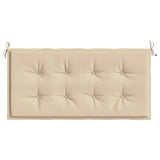 Garden Bench Cushion Beige 100x50x4 cm Oxford Fabric - Top-Down View