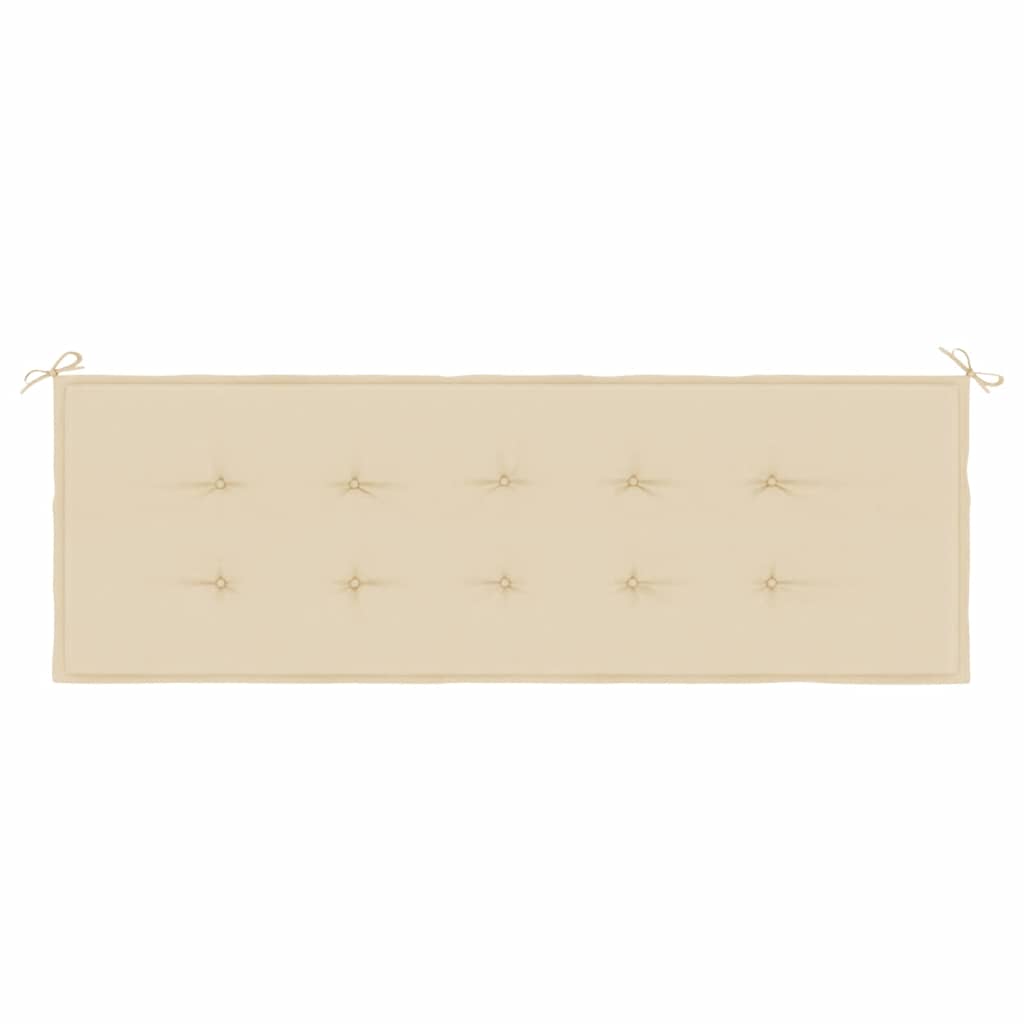 Garden Bench Cushion Beige 150x50x3 cm Oxford Fabric