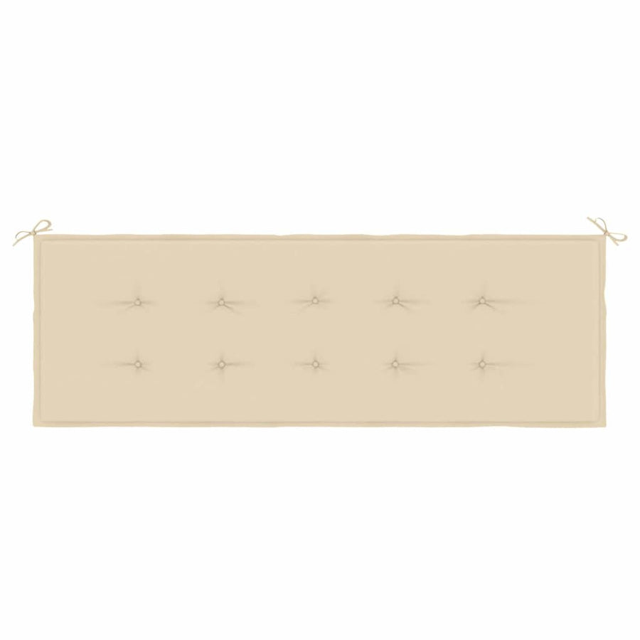 Garden Bench Cushion Beige 150x50x3 cm Oxford Fabric