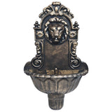 Wall Fountain Lion Head Design Bronze - Side View