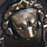 Wall Fountain Lion Head Design Bronze - 45-Degree Angle