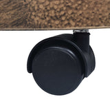 Plant Trolleys 6 pcs Bronze 30 cm Plastic - Top-Down View