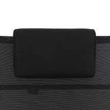 Sun Lounger Aluminium Textliene Black - Rear View
