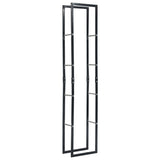 Firewood Rack Black 40x25x200 cm Steel