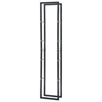 Firewood Rack Black 40x25x200 cm Steel