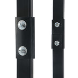 Firewood Rack Black 40x25x200 cm Steel - 45-Degree Angle