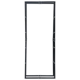 Firewood Rack Black 80x25x200 cm Steel
