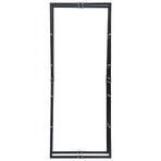 Firewood Rack Black 80x25x200 cm Steel