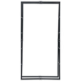 Firewood Rack Black 100x25x200 cm Steel