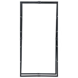 Firewood Rack Black 100x25x200 cm Steel - Top-Down View