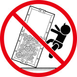 Firewood Rack Black 100x25x200 cm Steel - Low Angle