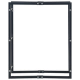 Firewood Rack Black 80x25x100 cm Steel