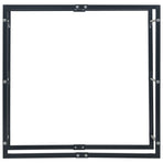 Firewood Rack Black 100x25x100 cm Steel