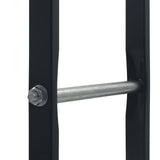 Firewood Rack Black 100x25x100 cm Steel