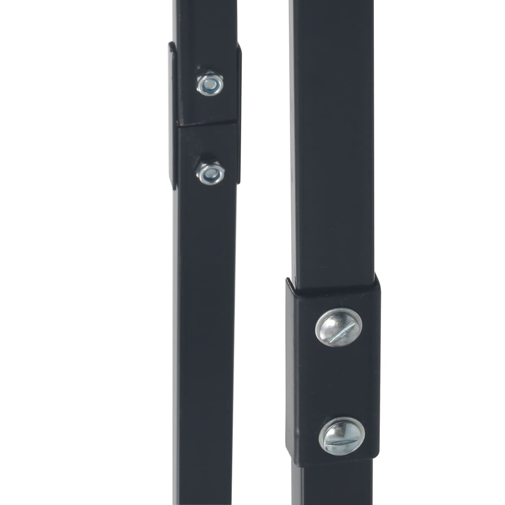 Firewood Rack Black 100x25x100 cm Steel