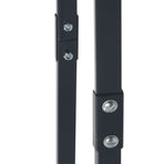 Firewood Rack Black 100x25x100 cm Steel