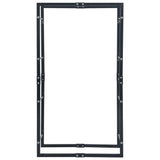 Firewood Rack Black 80x25x150 cm Steel