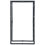 Firewood Rack Black 80x25x150 cm Steel