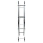 Firewood Rack Black 80x25x150 cm Steel