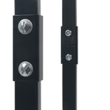 Firewood Rack Black 80x25x150 cm Steel - 45-Degree Angle