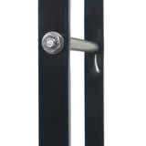 Firewood Rack Black 80x25x150 cm Steel - Rear View