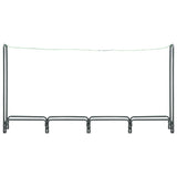 Firewood Rack Anthracite 240x35x120 cm Steel - Top-Down View